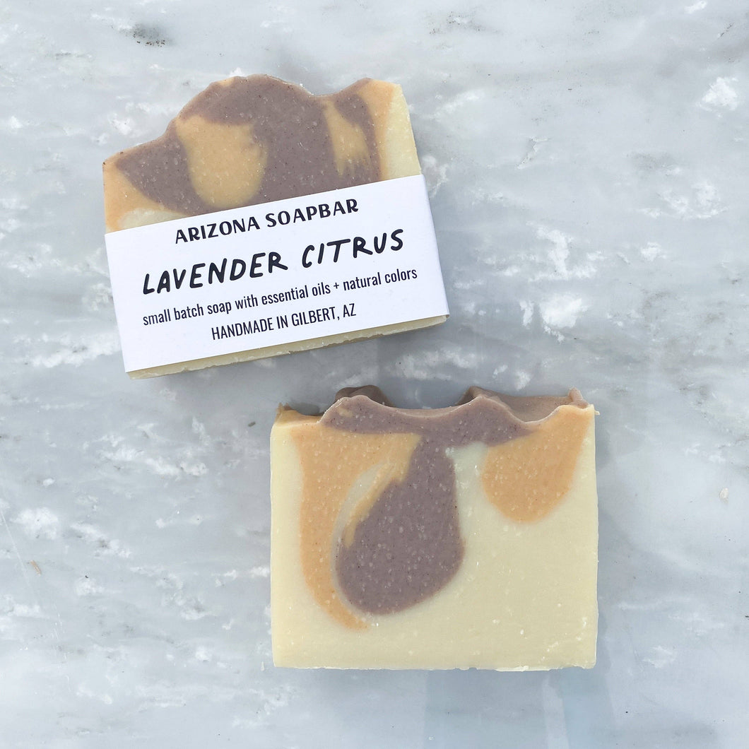 Lemon Lavender Bar Soap with Essential Oils