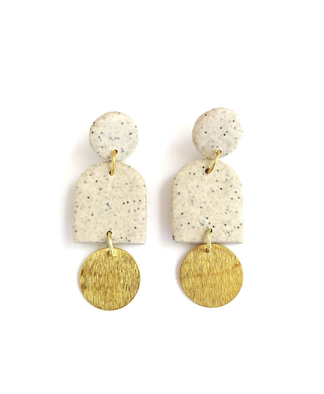 Dome Earrings -Sand